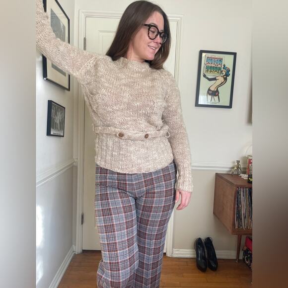 60s-70s Vintage Sears Jr Made in Italy Wool Sweater - Picture 2 of 8